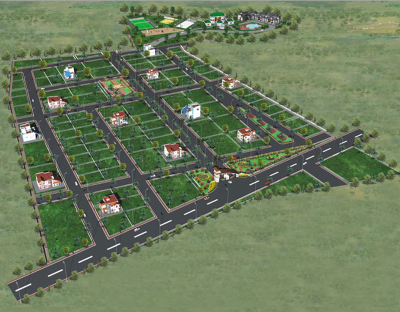 Blue Valley Villa Plots Master Plan North Bangalore